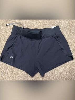 Under Armour women Black Short Running Compression Shorts size Medium